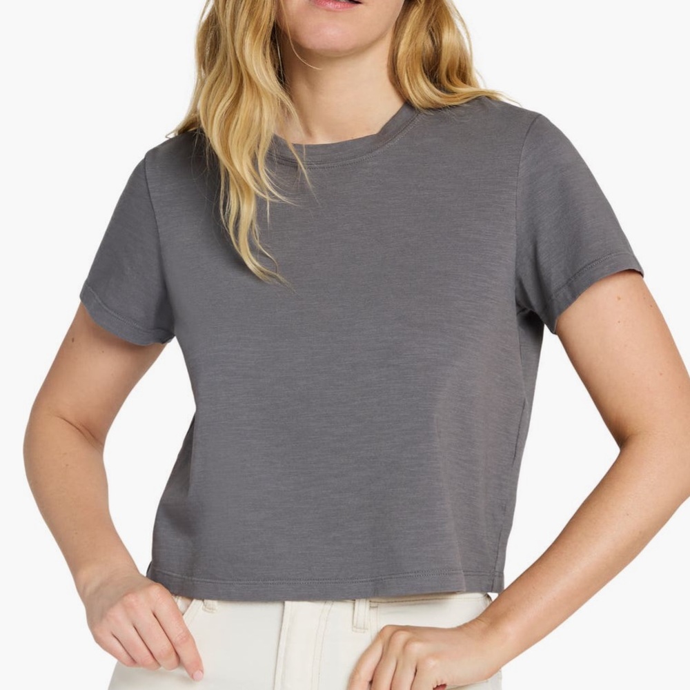 Faherty Gray Organic Cotton T-Shirt